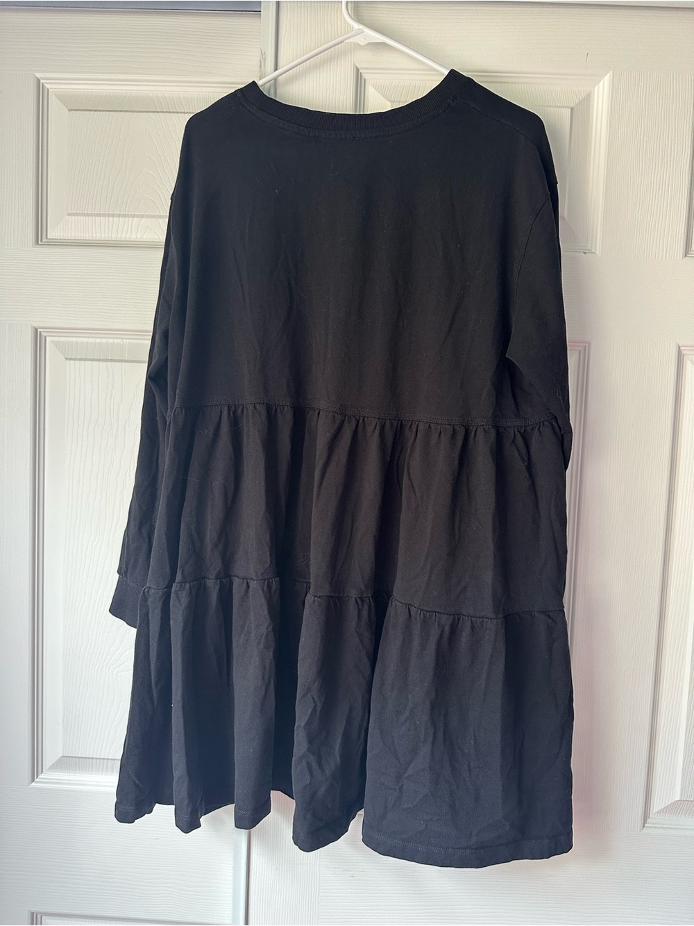 Zara Black Tiered Midi Dress